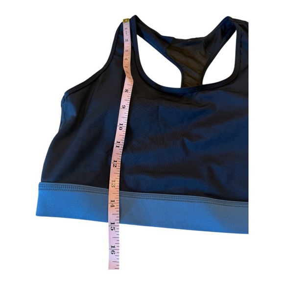 RISE INVINCIBLE Racerback Medium Impact Navy Blue Sports Bra Size X Large NEW - Picture 6 of 11